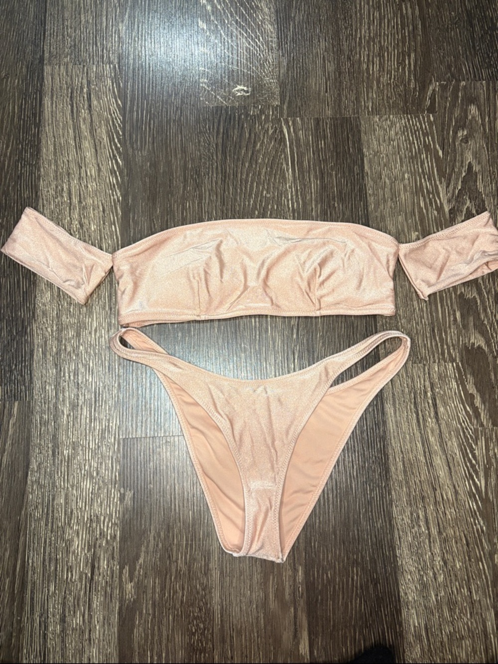 Woman’s bikini swim suit in light pink